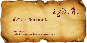 Ősz Norbert névjegykártya